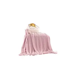 GENERICO - Piecera de cama manta sofá grueso 500g color rosa