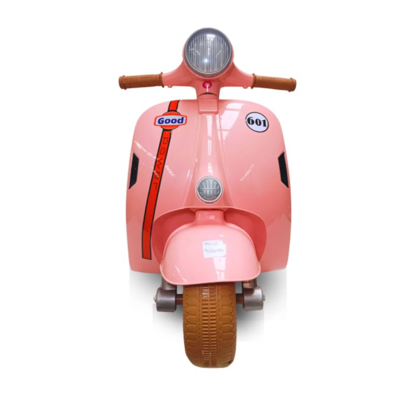 GENERICO - Moto Vespa Eléctrica Infantil Recargable Rosa