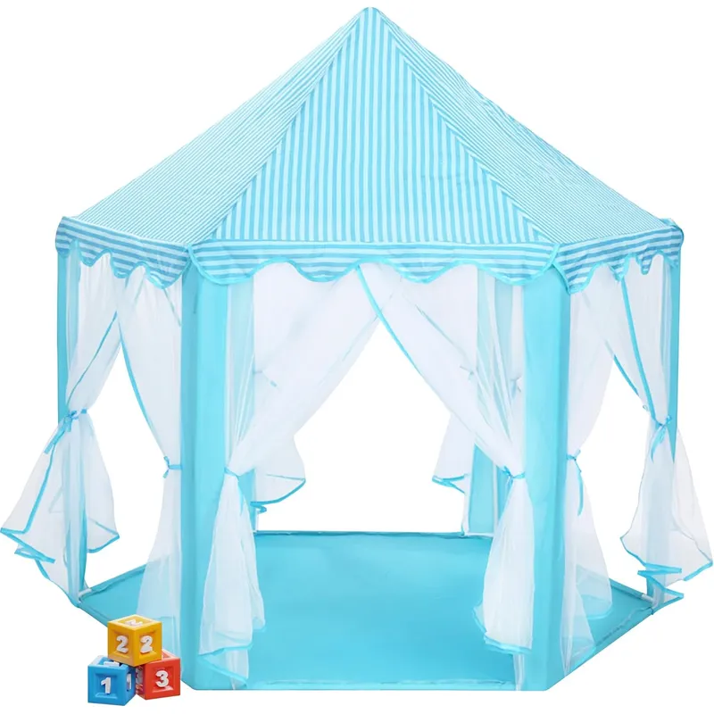 GENERICO - Carpa Castillo Tull Niña Y Niño Infantil Juegos Juguetes Celeste