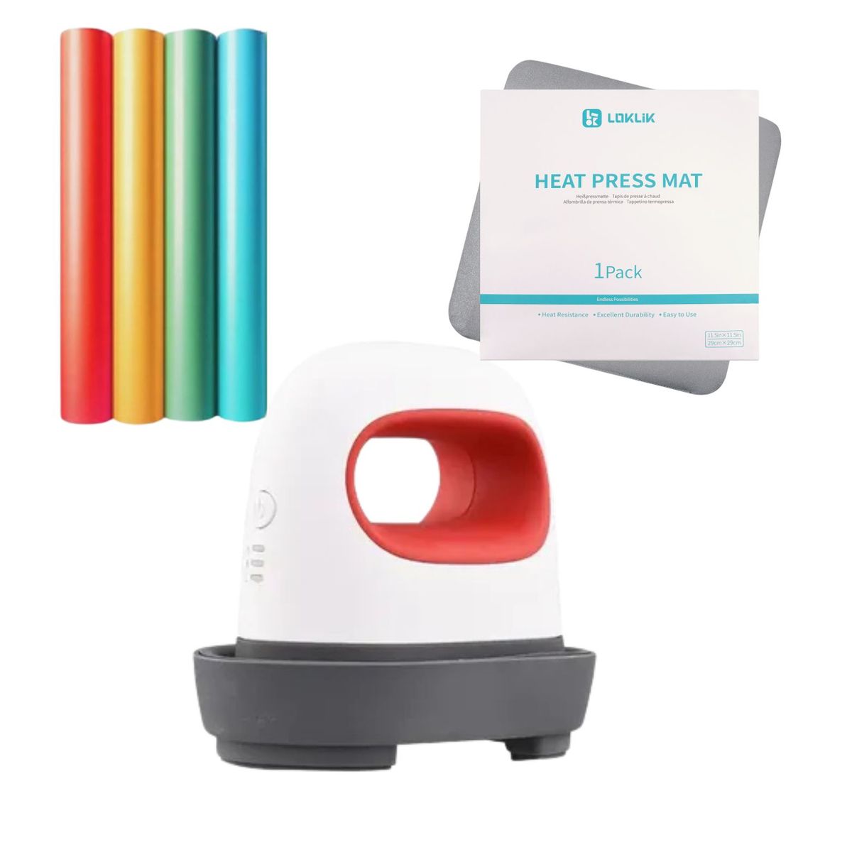 GENERICO - Kit inicio Plancha Estampadora Mini Roja