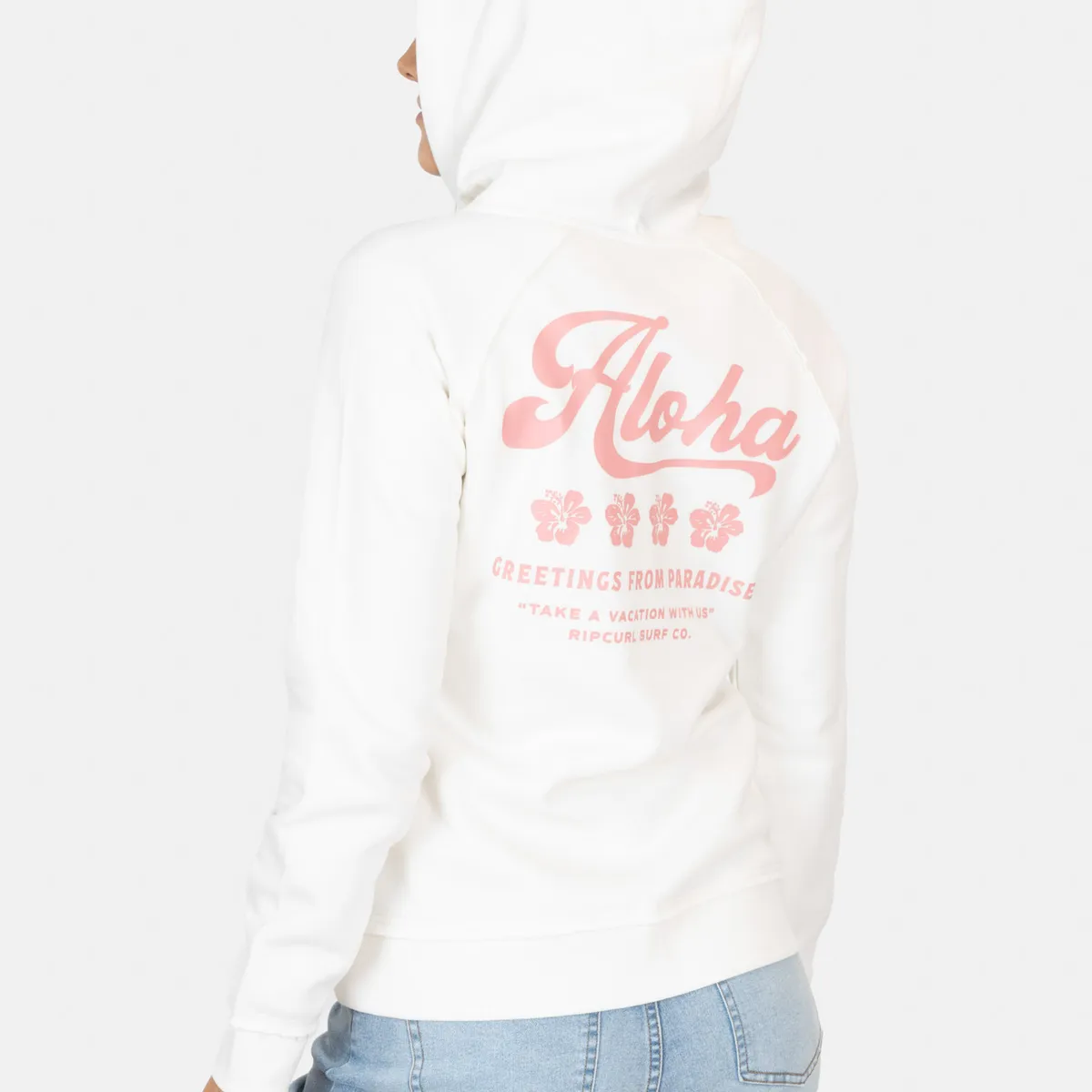 RIP CURL - Poleron FZ Deepcrest Blanco Mujer Rip Curl - Blanco