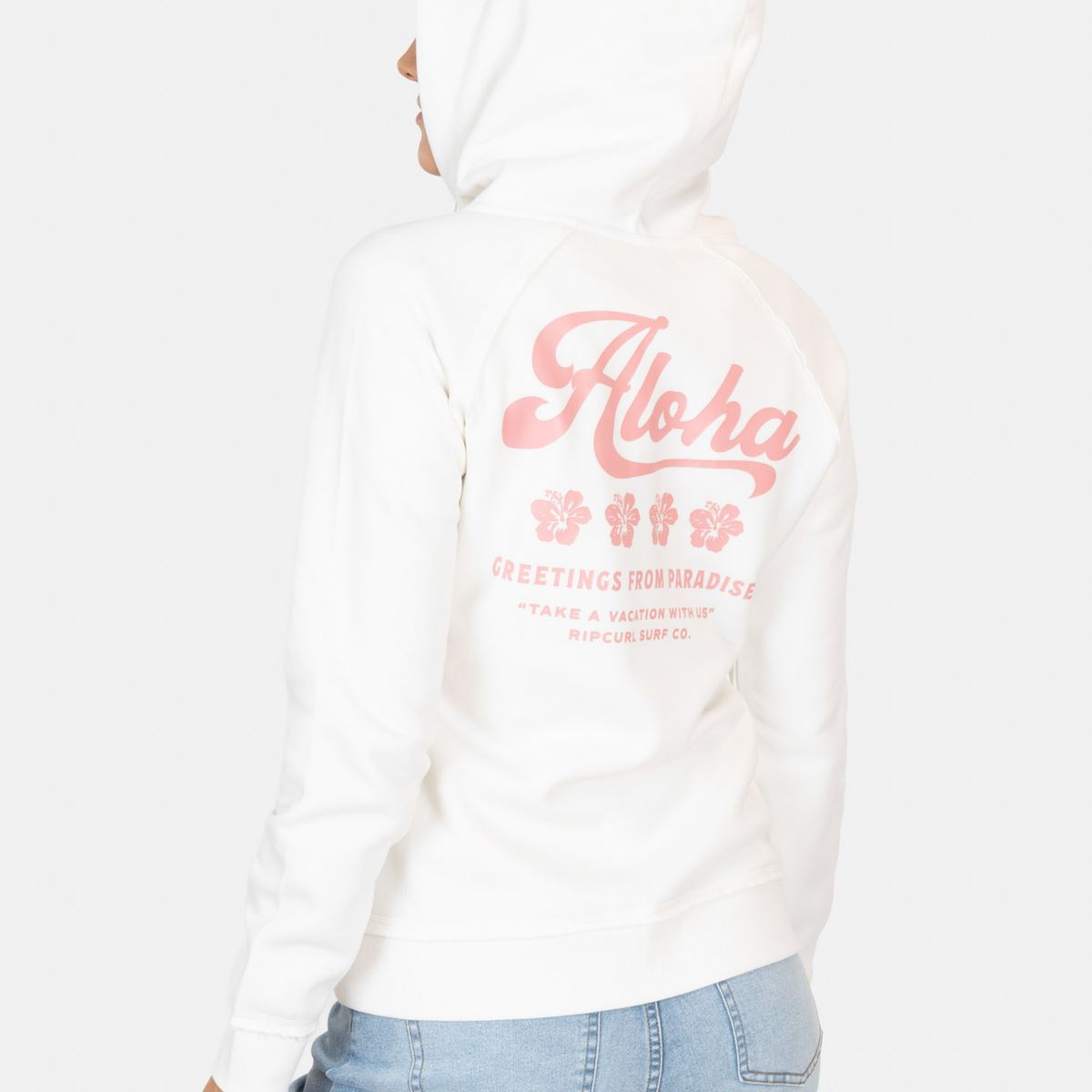 RIP CURL - Poleron FZ Deepcrest Blanco Mujer Rip Curl - Blanco