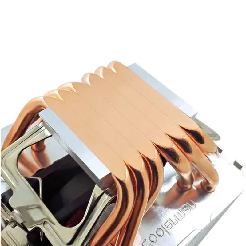 GENERICO - Disipador cpu rgb doble ventilador base de cobre intelamd c