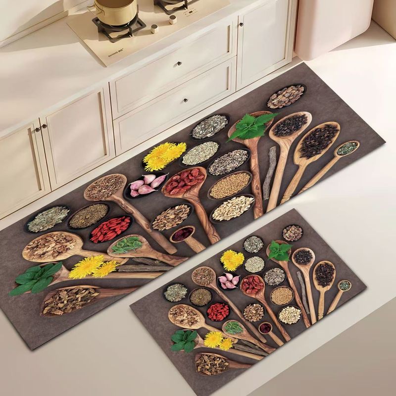 GENERICO - Pack de 2 Alfombras Para Cocina Diseños Modernos y Antideslizante
