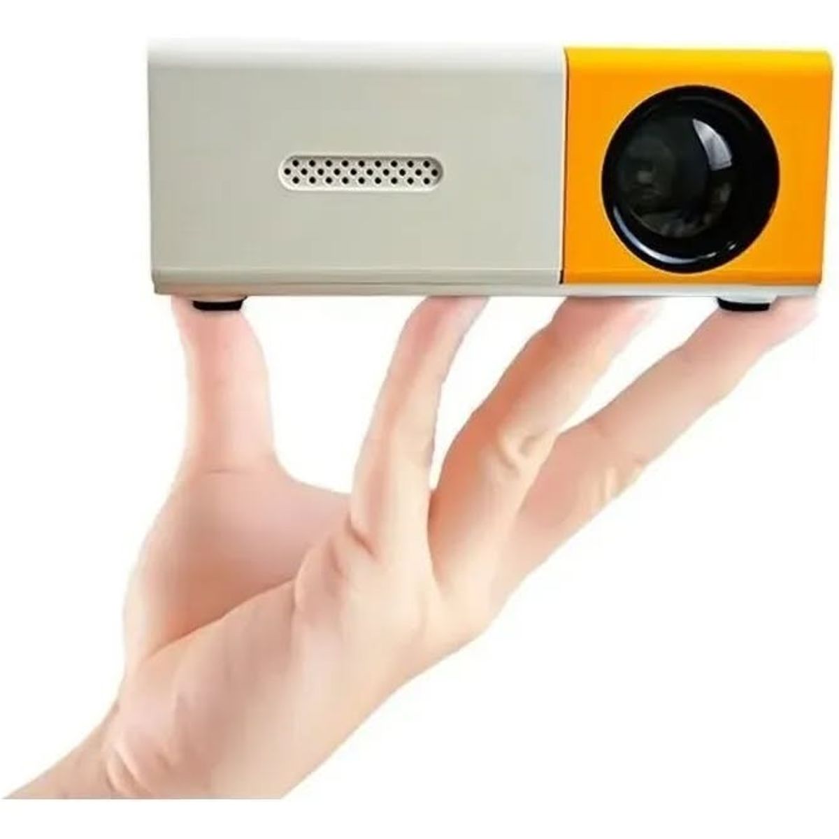 GENERICO - Proyector YG300 5V 2A entrada HDMI 13x9x5 cm