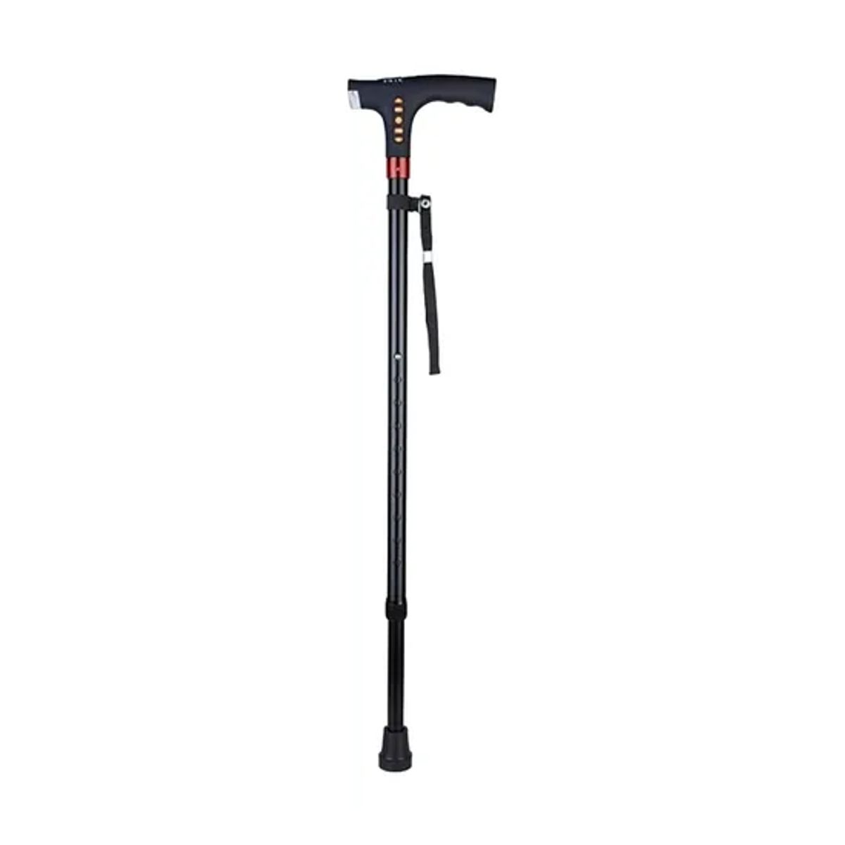 GENERICO - Bastón ajustable luz led linterna alarma radio fm mp3 color