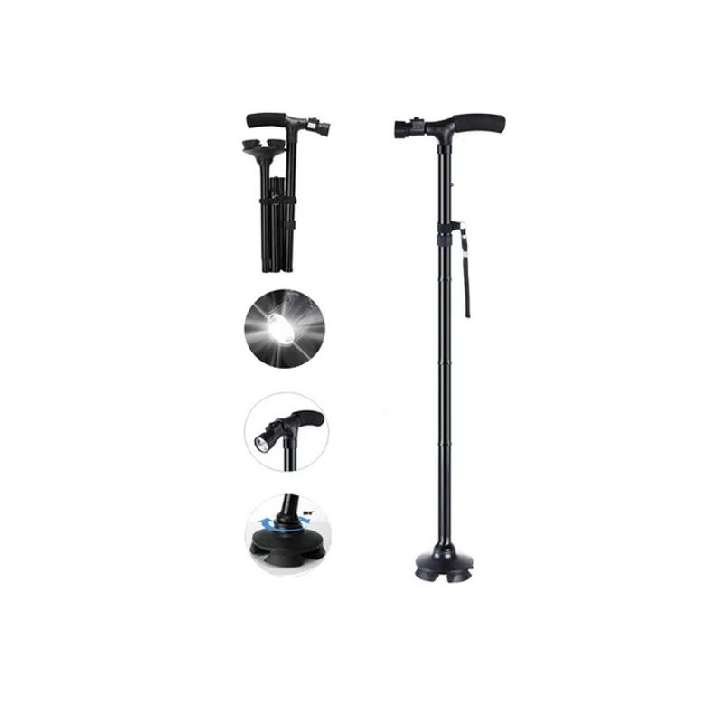 GENERICO - Bastones para adulto mayor bastón plegable ajustable luz l