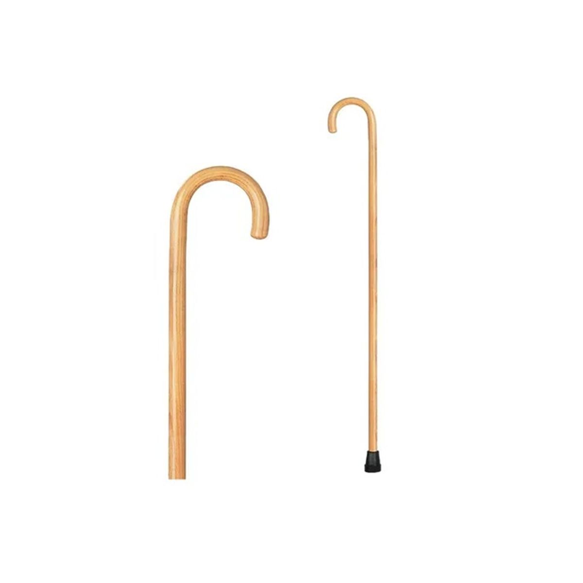 GENERICO - Basto adulto mayor de madera solida mango curvo 90cm