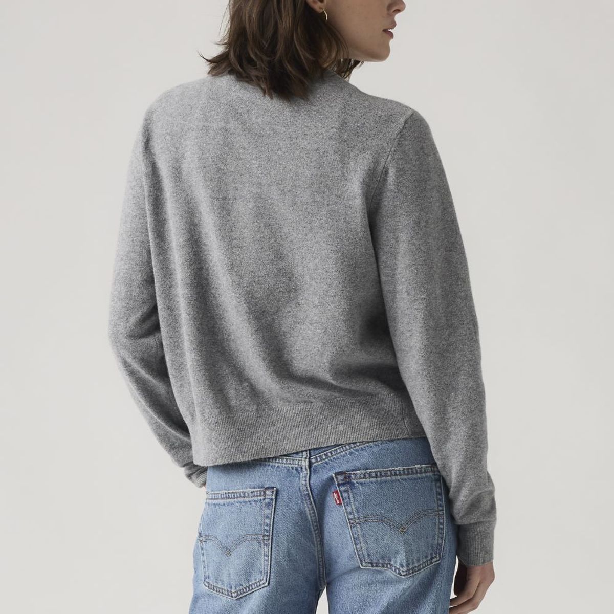 LEVIS - Sweater Mujer Tara Super Soft Cardi Gris Levis