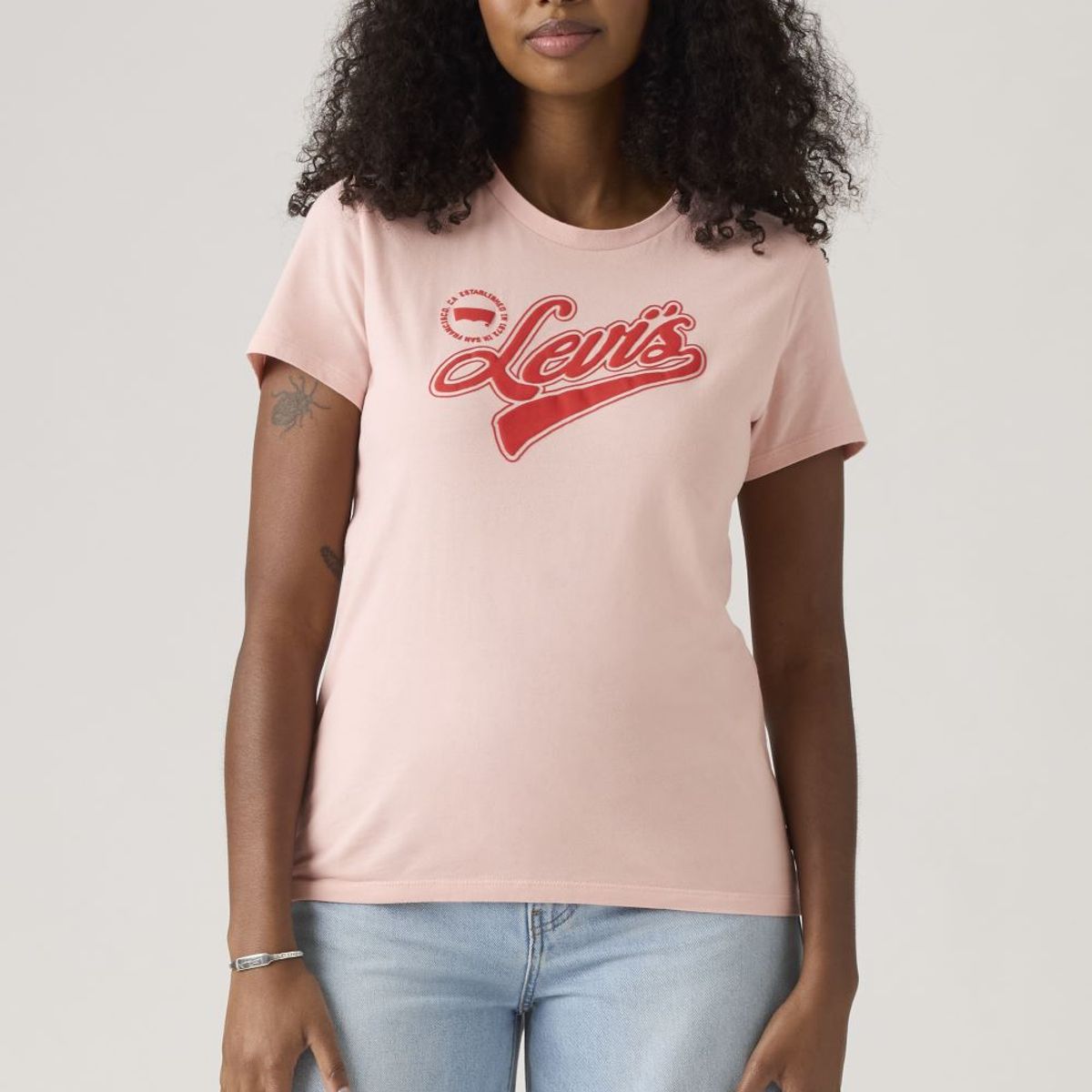LEVIS - Polera Mujer The Perfect Tee Rosado Levis