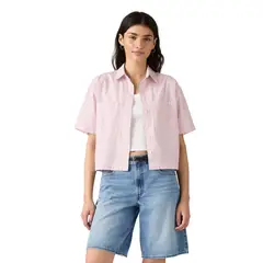 LEVIS - Blusa Mujer Harlie Cropped Shirt Rosado