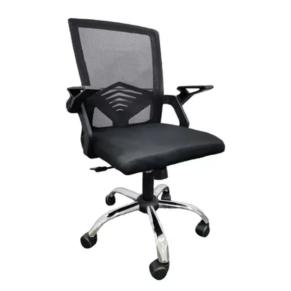 GENERICO - Silla de oficina ejecutiva ergonómica con respaldo de malla negra
