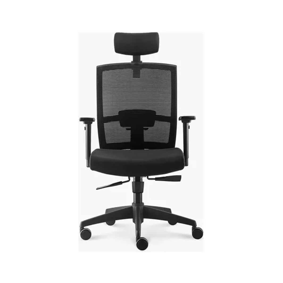 GENERICO - Silla de oficina Taylor Syncro con cabecero color negro