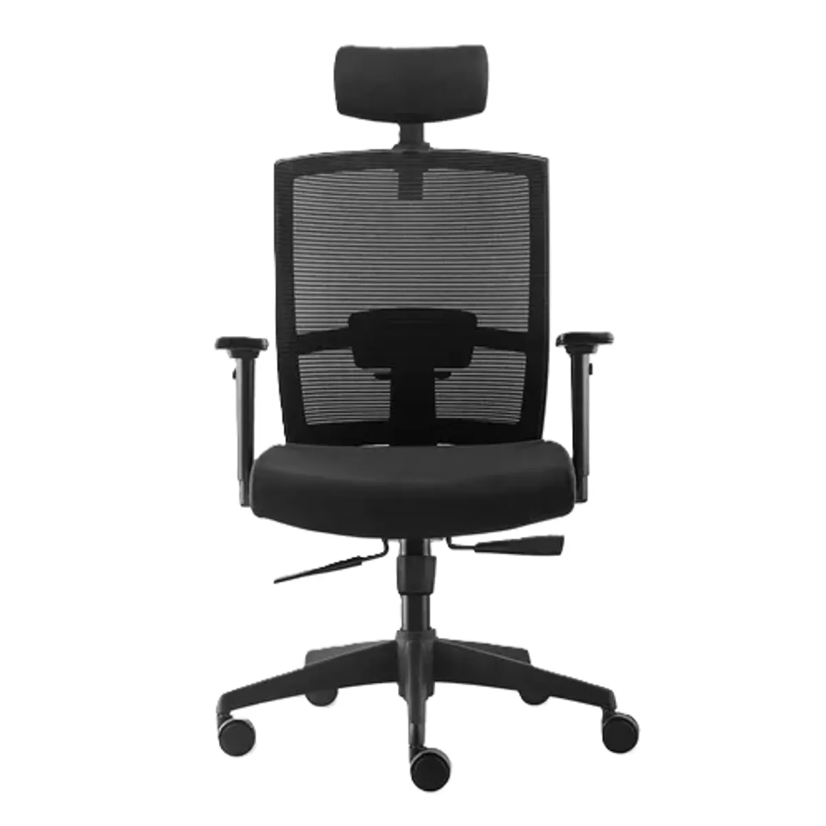 GENERICO - Silla de oficina Taylor Syncro con cabecero color negro