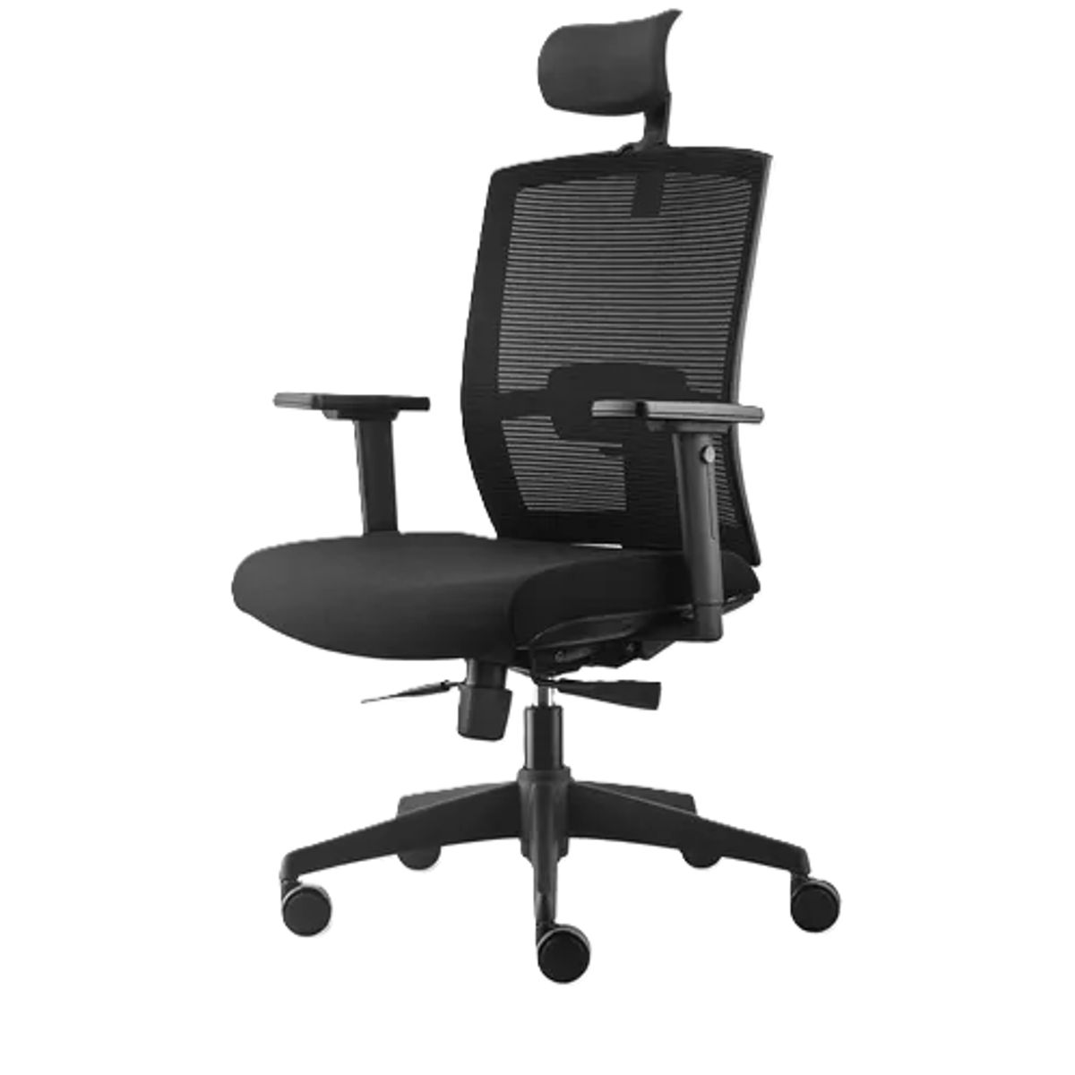 GENERICO - Silla de oficina Taylor Syncro con cabecero color negro