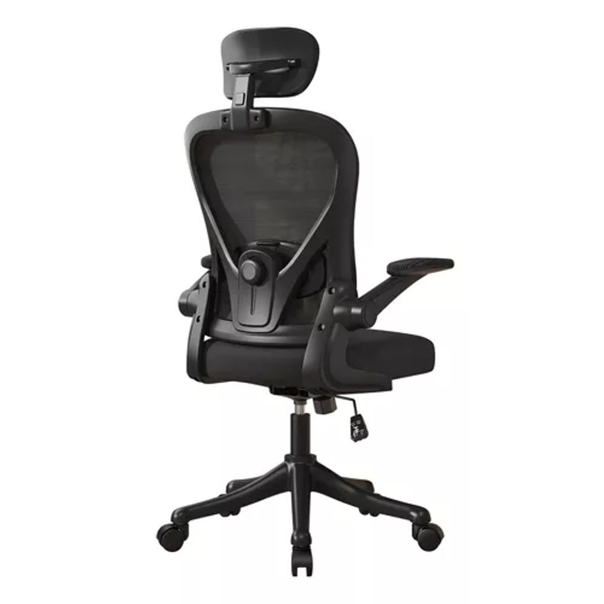 GENERICO - Silla de oficina ergonómica con soporte lumbar ajustable color negro