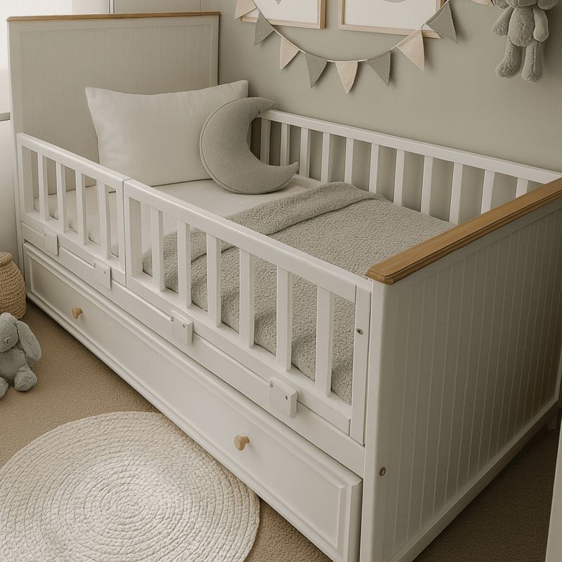 MPA DECOHOGAR - Cama Corral Victoriana con cajon - 1 plaza
