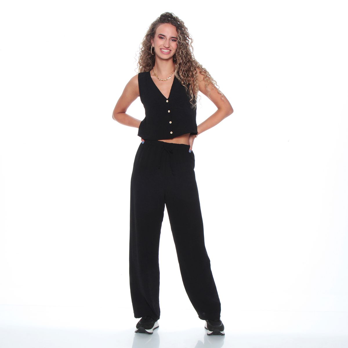 WADOS - CONJUNTO VEST Y PAMNTALON SOLIDO