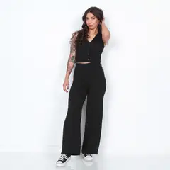 WADOS - CONJUNTO VEST Y PANTALON SOLIDO