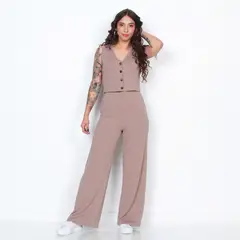 WADOS - CONJUNTO VEST Y PANTALON SOLIDO