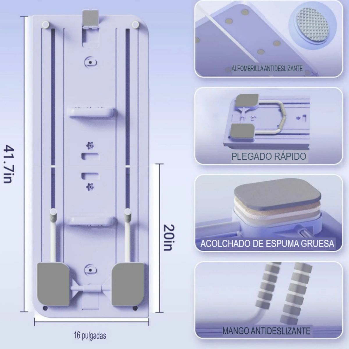 GENERICO - Tabla De Ejercicios de Pilates Multifuncional  Plegable