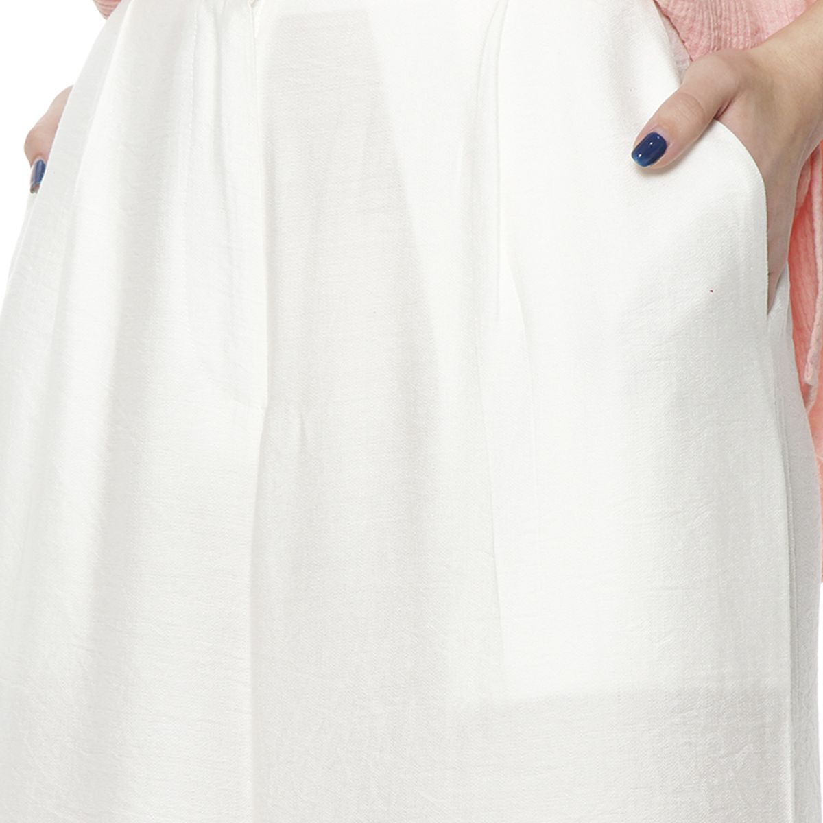 WADOS - PANTALON WIDE LEG TIRO ALTO PRETINA BASICA 1 BOTON
