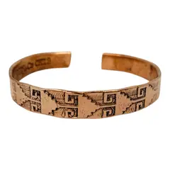 GENERICO - Pulsera De Cobre Puro Artesania Chilena Etnica Dolor Mas Bolsa