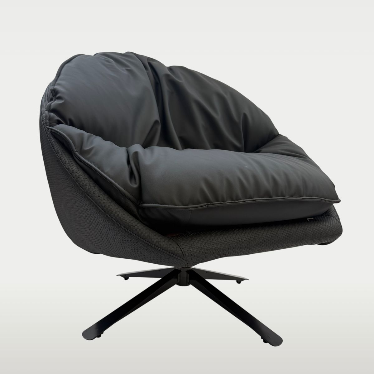 MODRA - Sillón Giratorio Cuero Londres