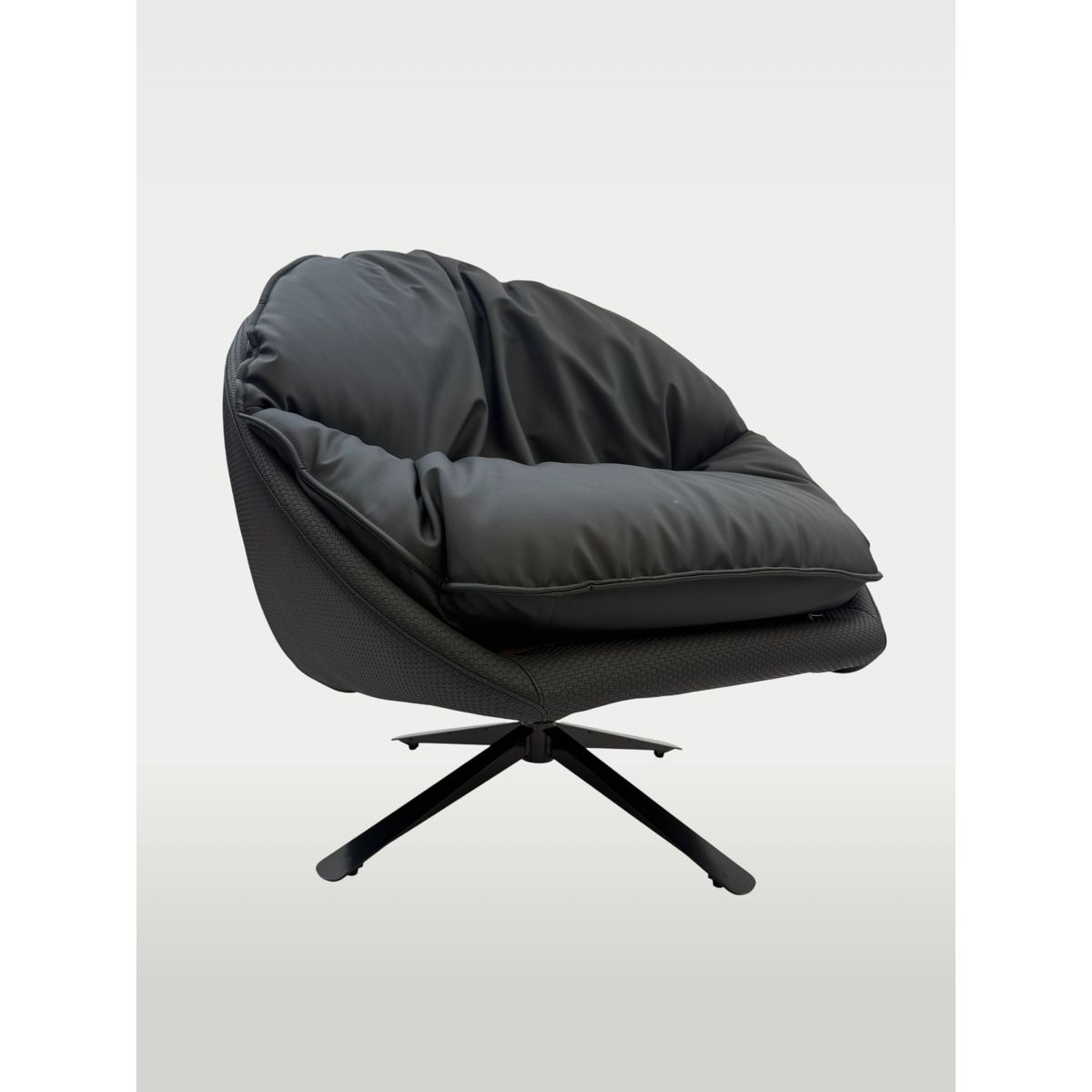 MODRA - Sillón Giratorio Cuero Londres