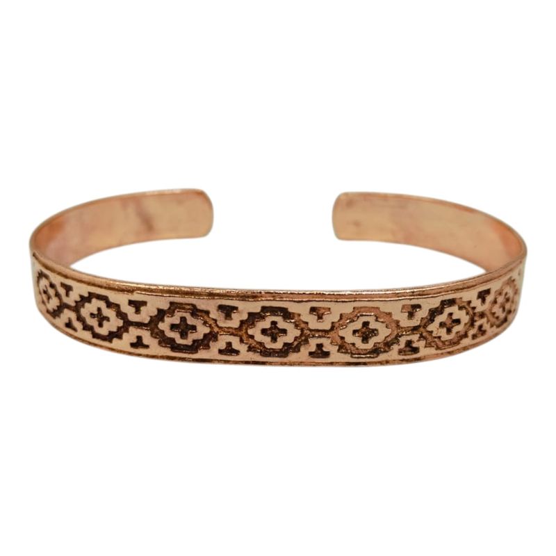 GENERICO - Pulsera De Cobre Puro Artesania Chilena Etnica Dolor Mas Bolsa