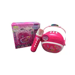 GENERICO - Parlante Altavoz Con Microfono Para Niña Rosa
