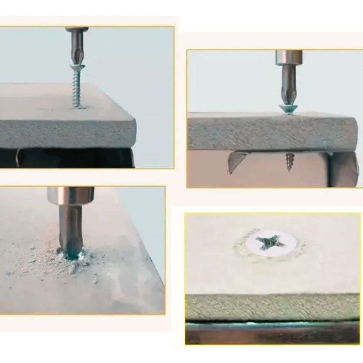 TUHAUS - Tornillo Fibrocemento Avellanado 6 X 1 1/4 - 1.000 Unidades