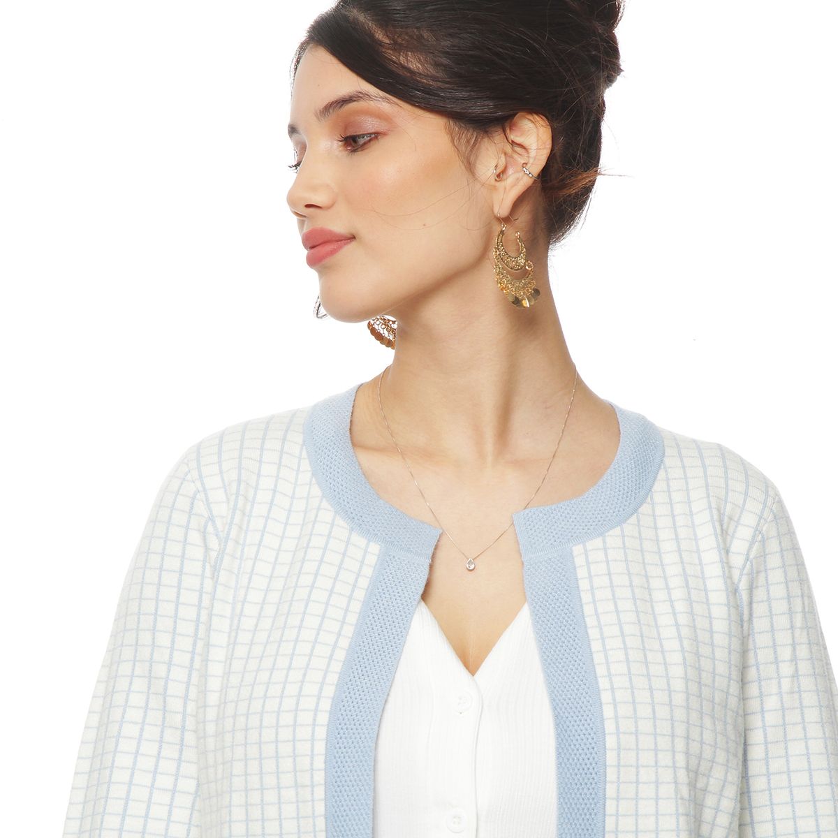 WADOS - CHALECO CUADROS MANGA 3C ABIERTO CON BOLSILLO