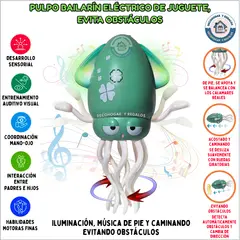 GENERICO - Juguete Pulpo Bailarín Músical Para Niños Con Led Y Música