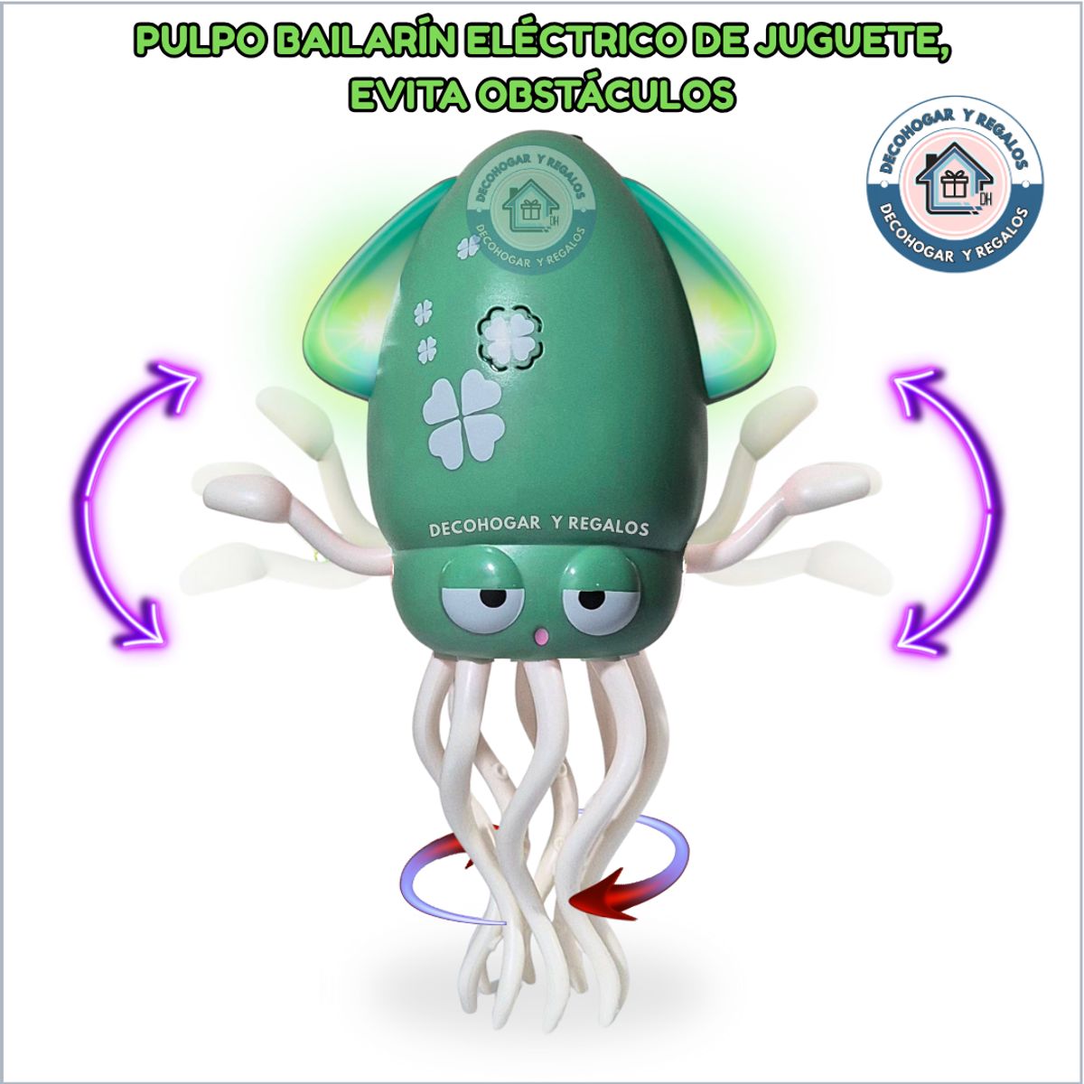 GENERICO - Juguete Pulpo Bailarín Músical Para Niños Con Led Y Música
