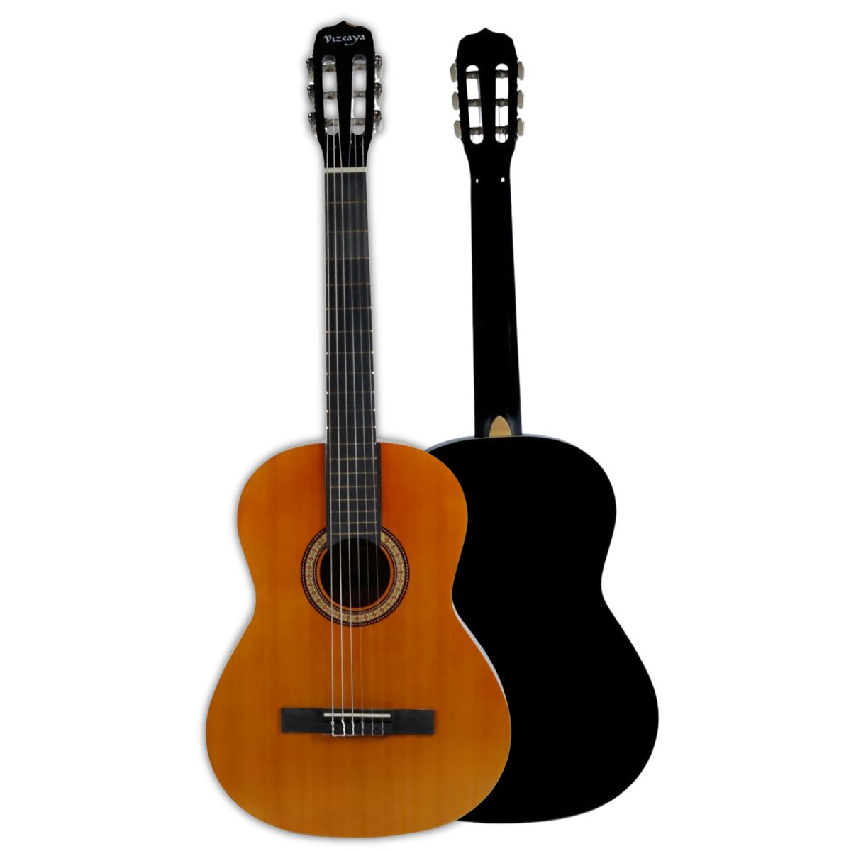 VIZCAYA - Guitarra Acústica Vizcaya 39 Caramelo Cuerdas Nylon + Funda