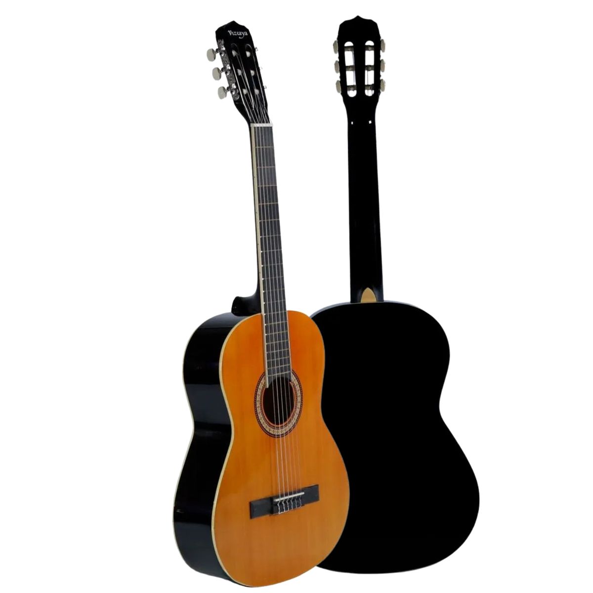 VIZCAYA - Guitarra Acústica Vizcaya 39 Caramelo Cuerdas Nylon + Funda