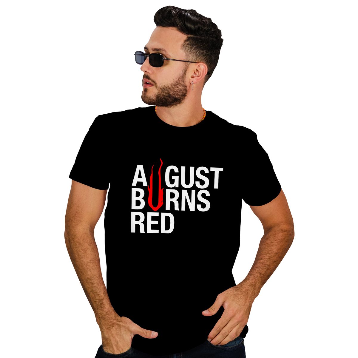 ROLY - Polera hombre August burn read metal rock