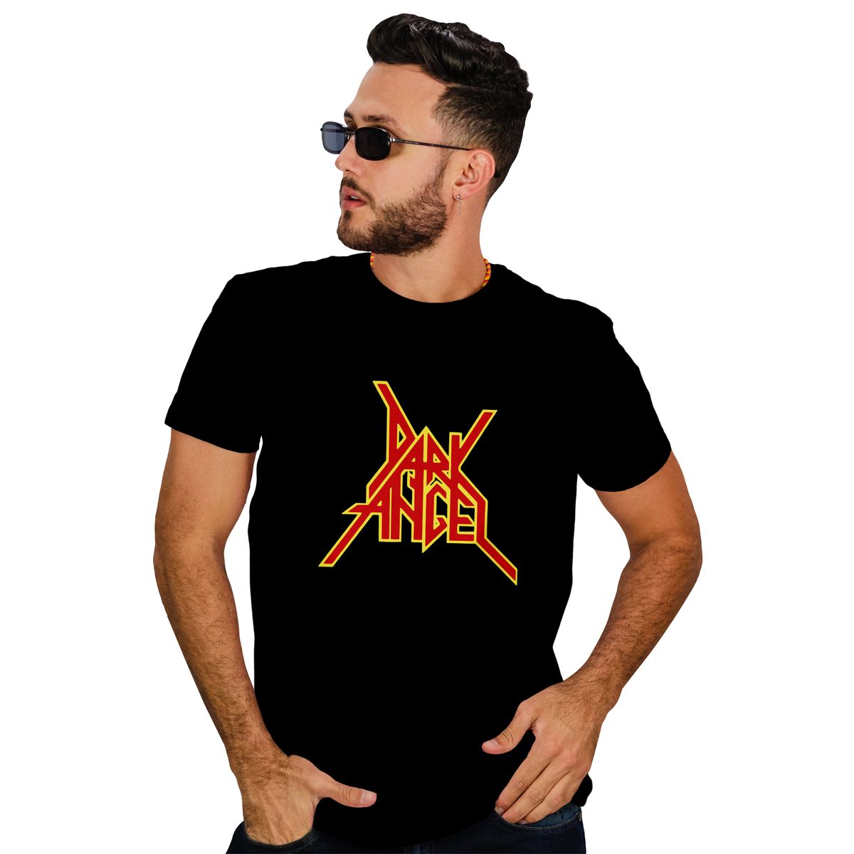 ROLY - Polera hombre Dark angel metal rock