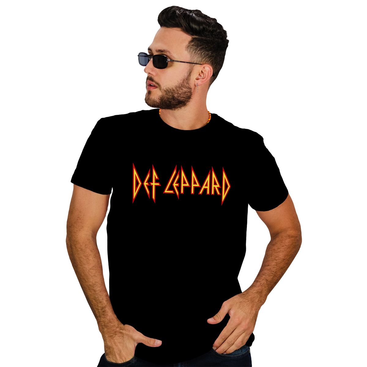 ROLY - Polera hombre Def leppard metal rock