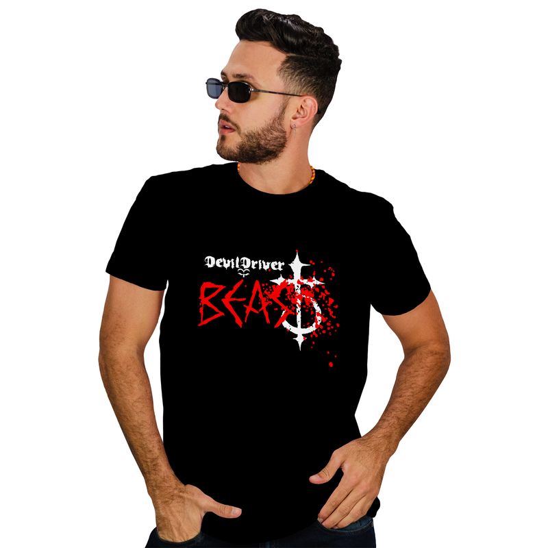ROLY - Polera hombre Devil driver metal rock