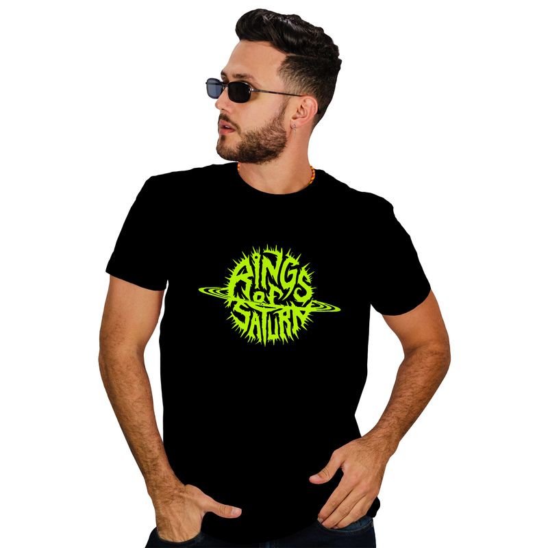 ROLY - Polera hombre Rings of saturn metal rock