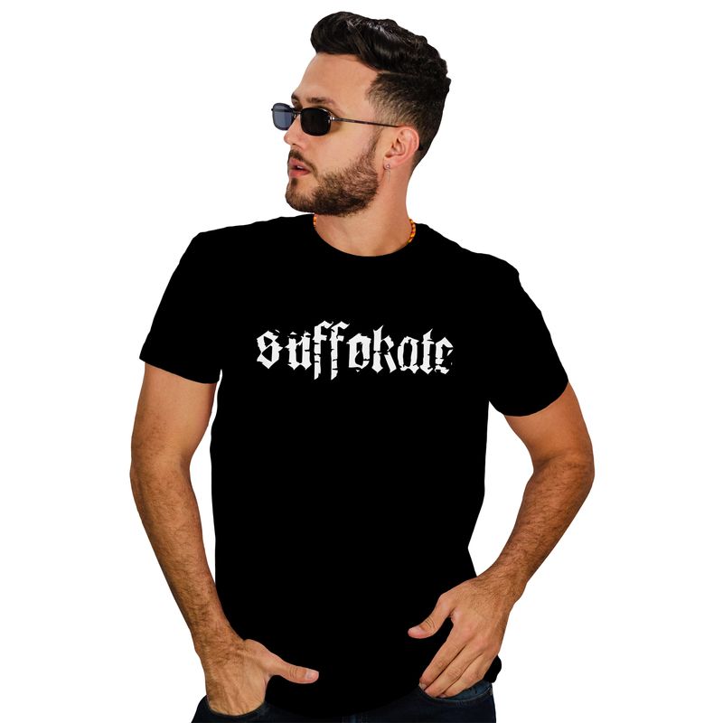 ROLY - Polera hombre Suffokate metal rock