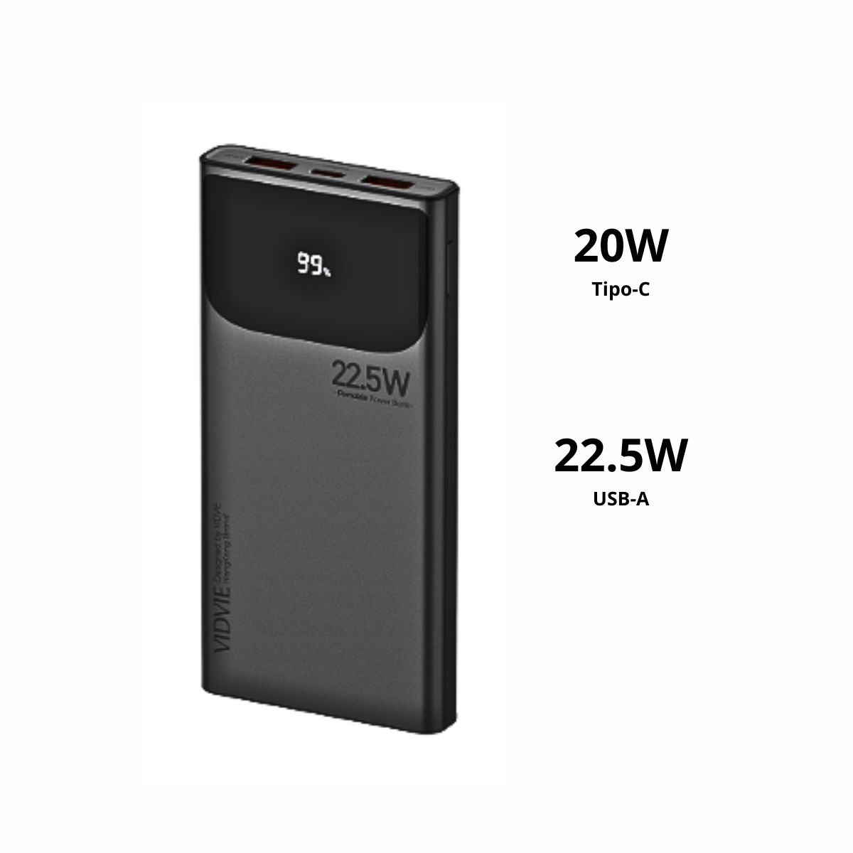 GENERICO - Cargador Batería Externa Portátil Powerbank 10000mah Vidvie