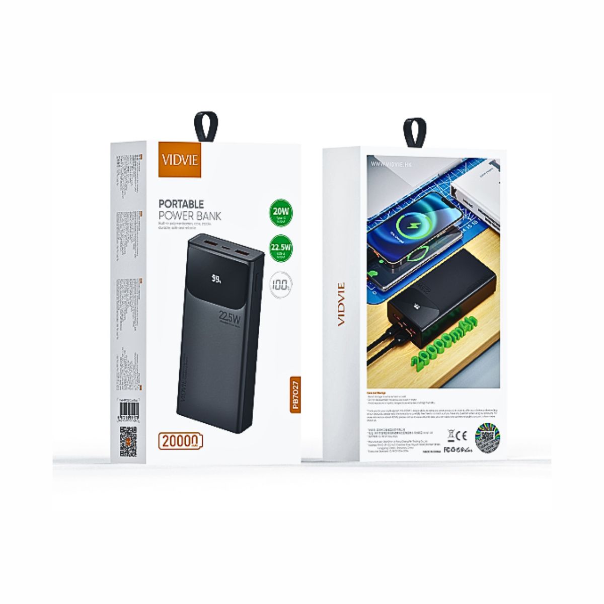 GENERICO - Cargador Batería Externa Portátil Powerbank 20000mah Vidvie