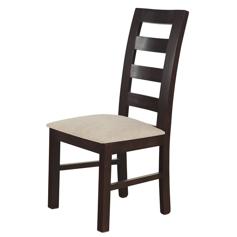 BETA NATIVA - Pack 2 sillas de comedor Javiera color negro wengue