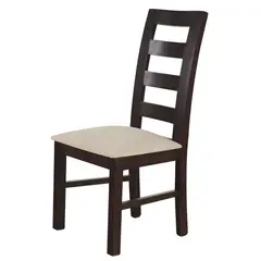 BETA NATIVA - Pack 2 sillas de comedor Javiera color negro wengue