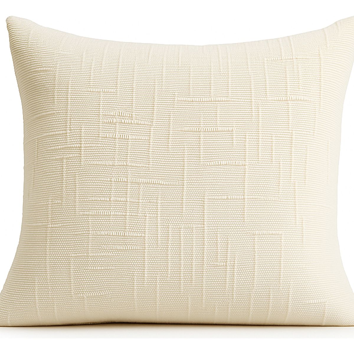 ARMONIA - Funda de cojín chenille beige decorativa 45x45 suave 744