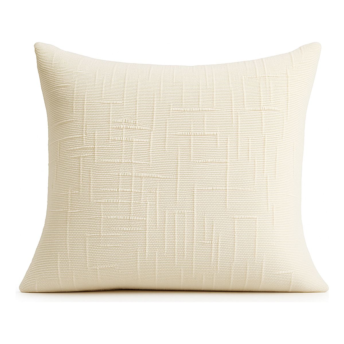 ARMONIA - Funda de cojín chenille beige decorativa 45x45 suave 744