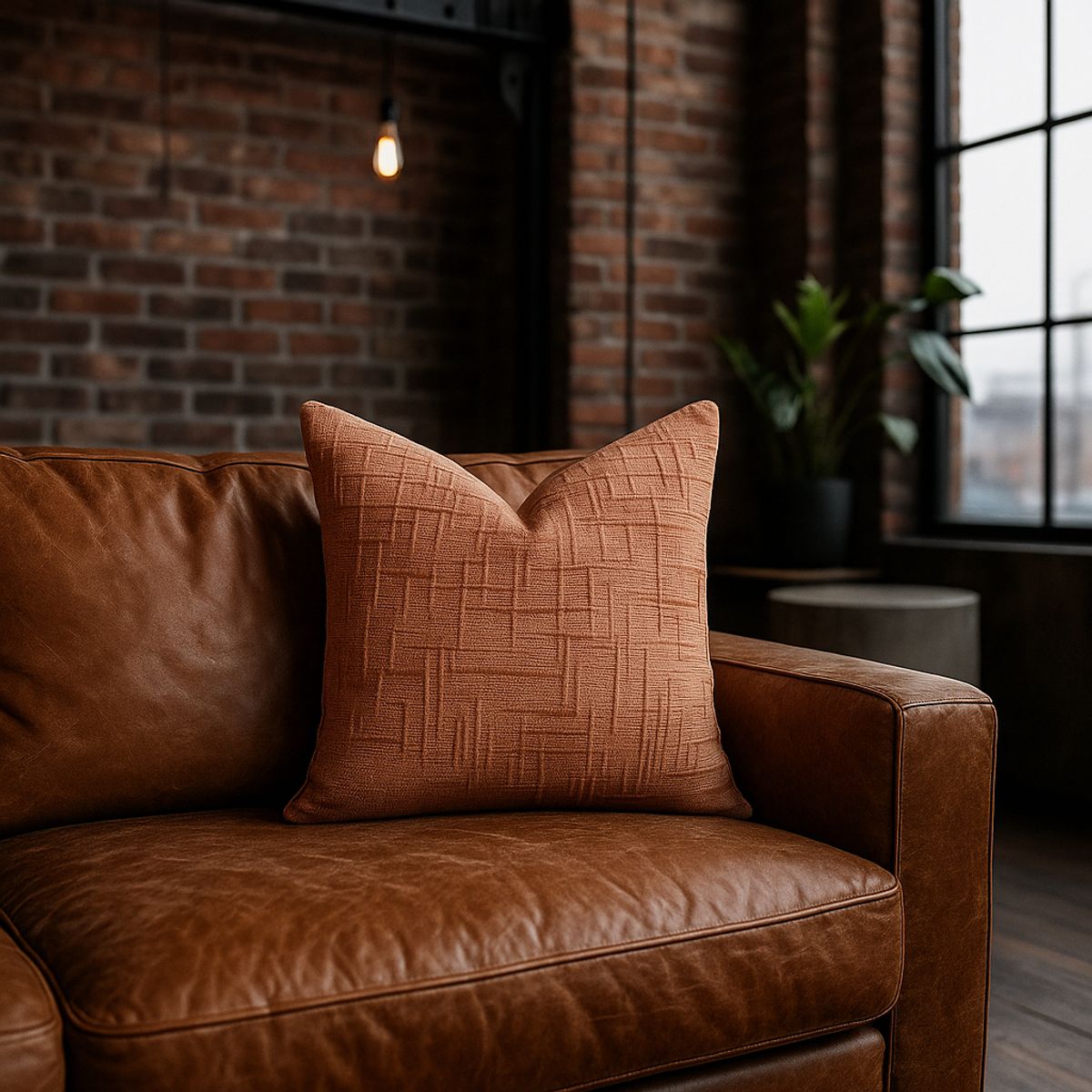 ARMONIA - Funda de cojín chenille coral decorativa 45x45 suave 744